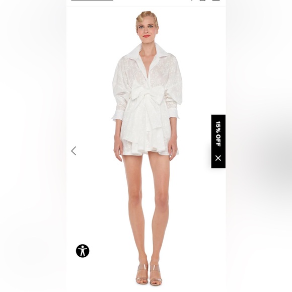 Norma Kamali SUPER OS BF NK SHIRT BABYDOLL MINI size S - Picture 1 of 7